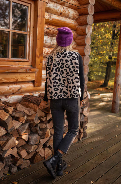 Astrid | The Leopard Knit Vest