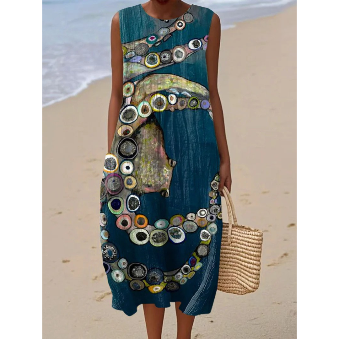 Marisol – Deep Sea Dream Sleeveless Dress