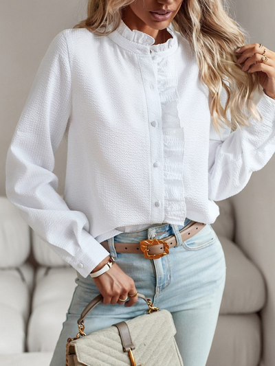AURORA RUFFLE BLOUSE