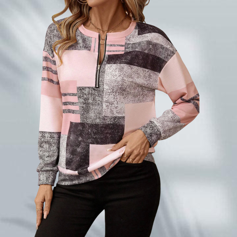 Nanette™ | Knitted patchwork sweater