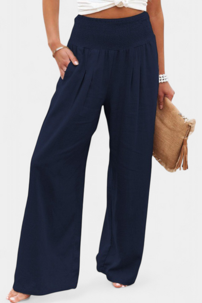 Alexia – Cotton-Linen Pants with Flowing Cut