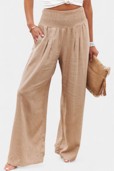 Alexia – Cotton-Linen Pants with Flowing Cut