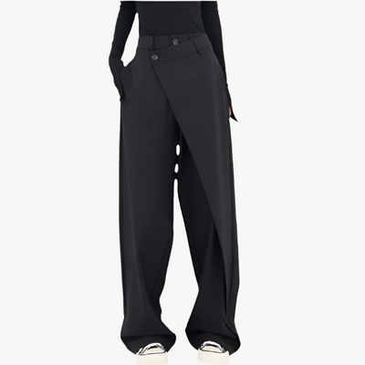YULI | Flattering Asymmetric Waist Women's Trousers