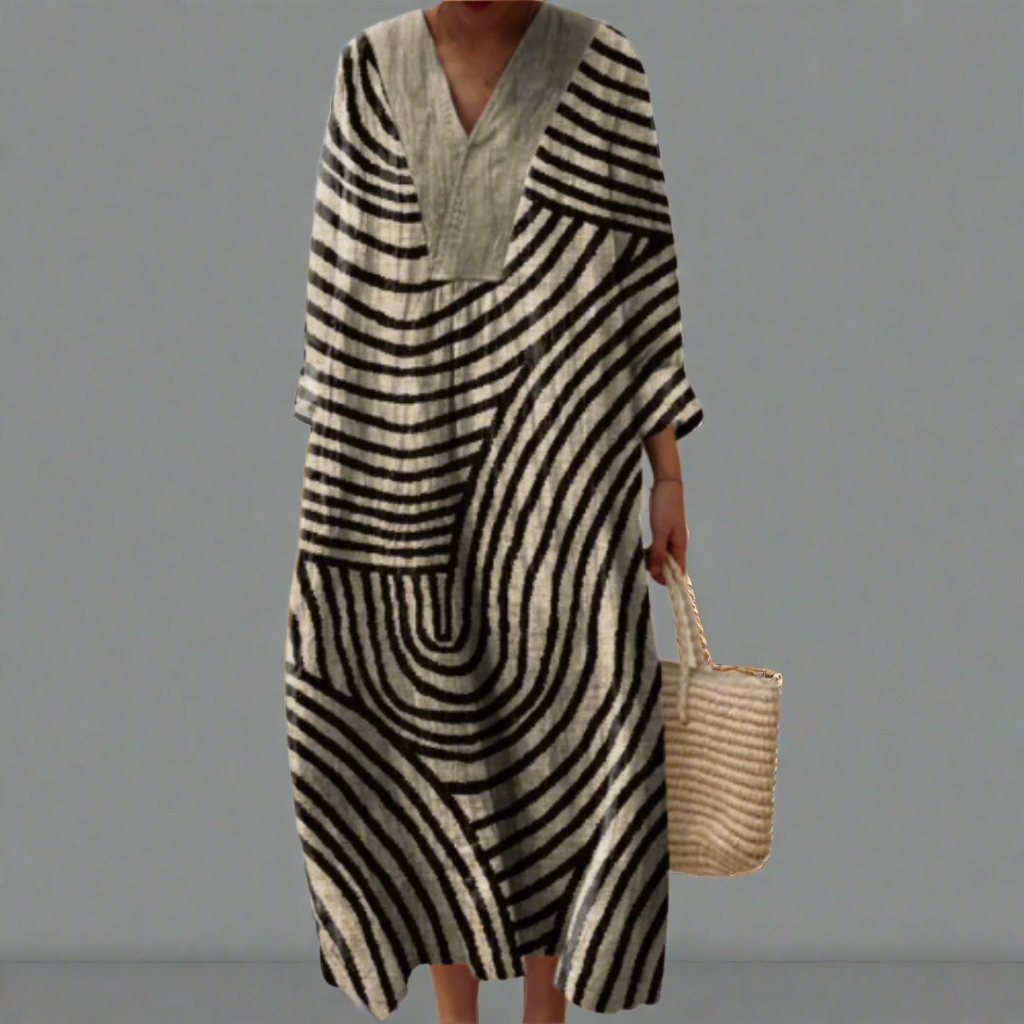 Ester | Elegant Geometric Dress