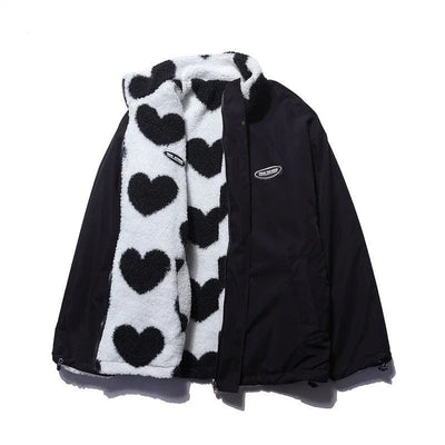 Daria™ | Reversible heart-pattern jacket