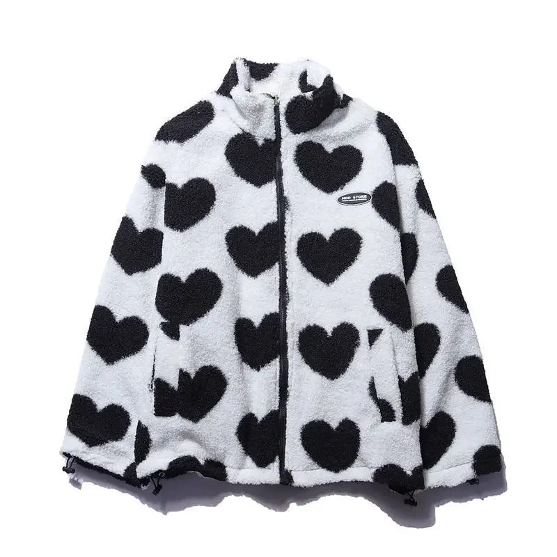 Daria™ | Reversible heart-pattern jacket