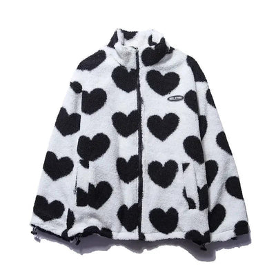 Daria™ | Reversible heart-pattern jacket