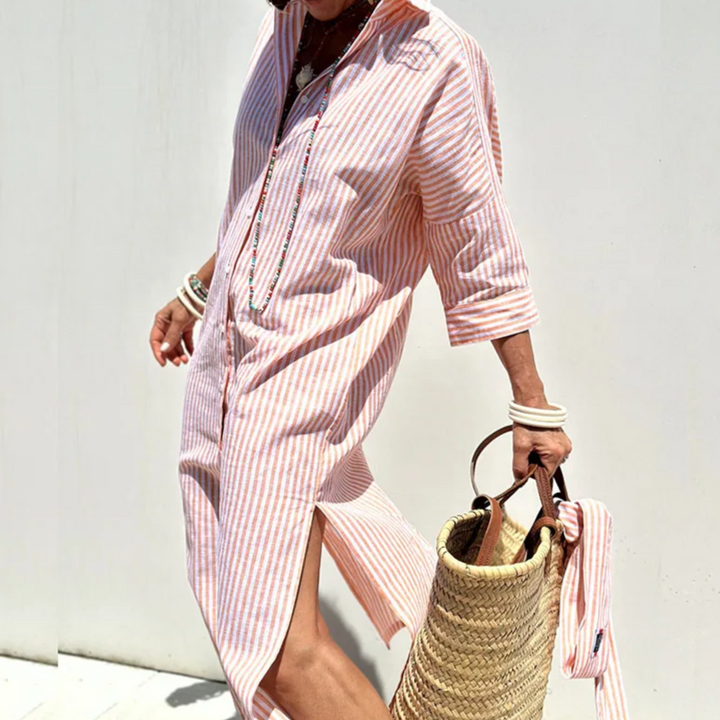 SOPHIE | Striped Shirt Dress