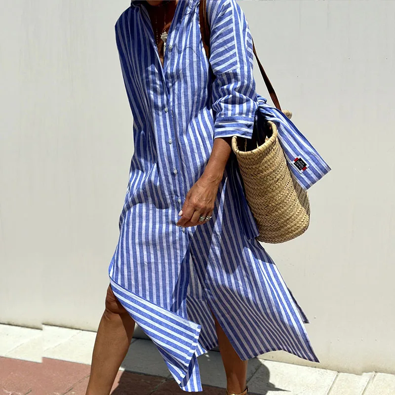 Sophie | Striped Shirt Dress