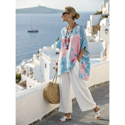 Arielle | Women Loose Stripe Two Piece Set