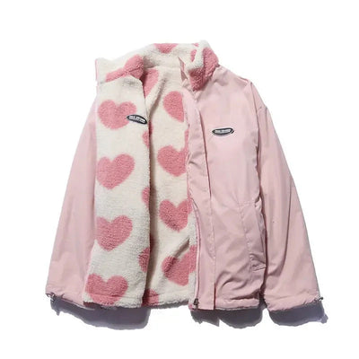 Daria™ | Reversible heart-pattern jacket
