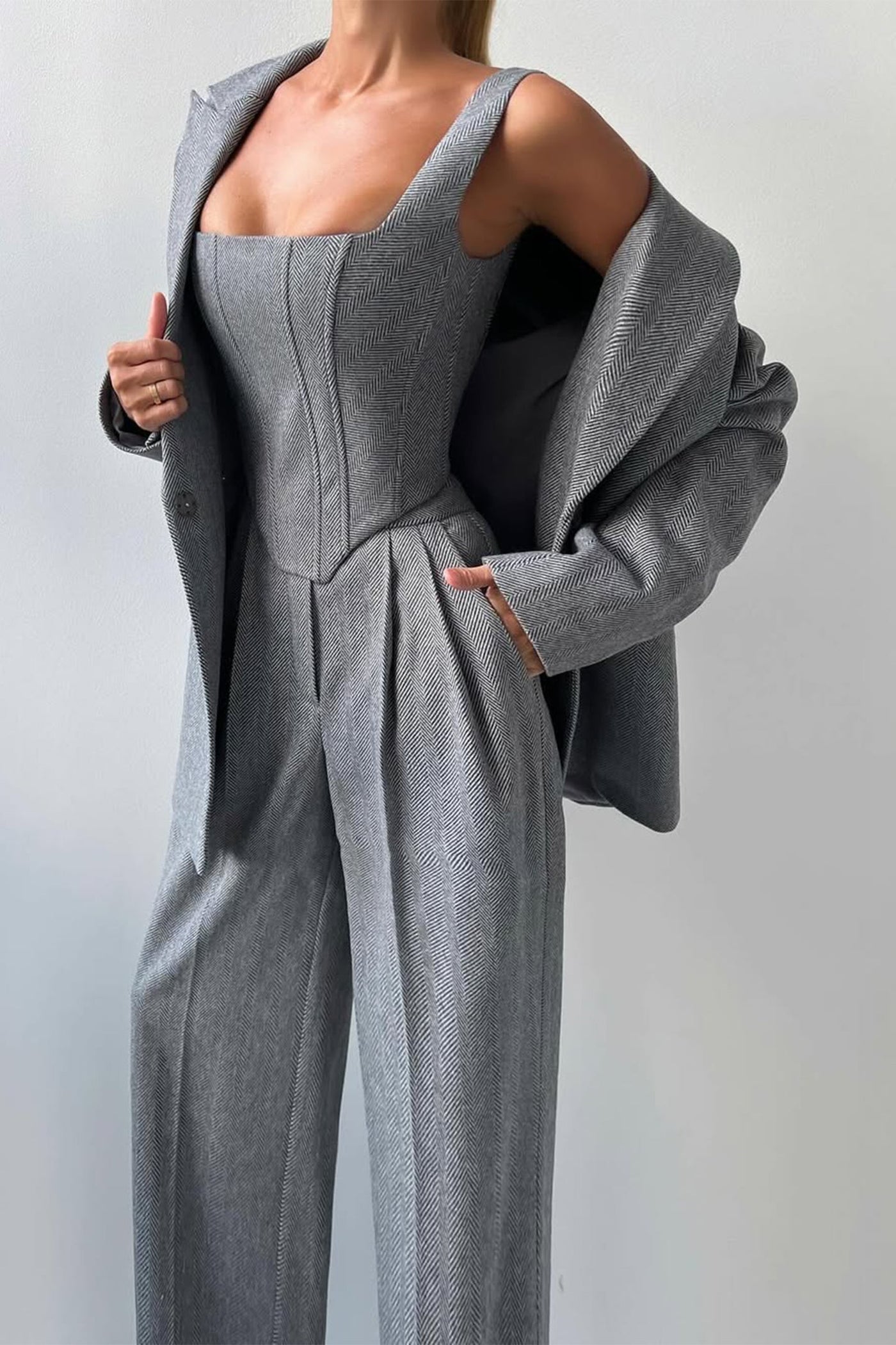 Dolce™ - Three-piece set with a double-breasted blazer