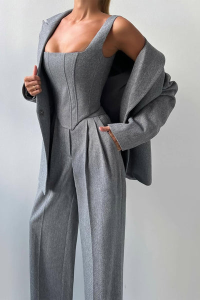 Dolce™ - Three-piece set with a double-breasted blazer