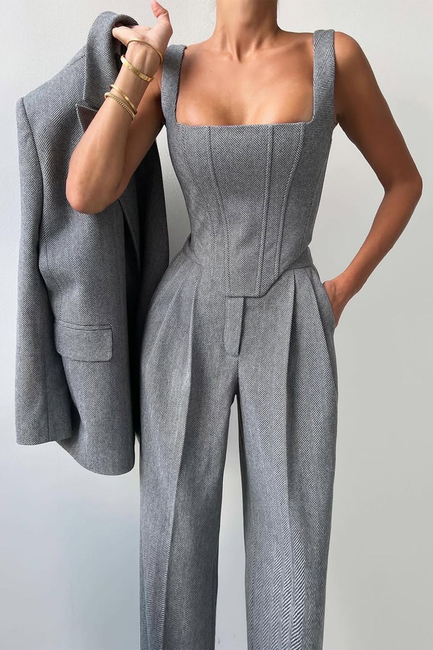 Dolce™ - Three-piece set with a double-breasted blazer