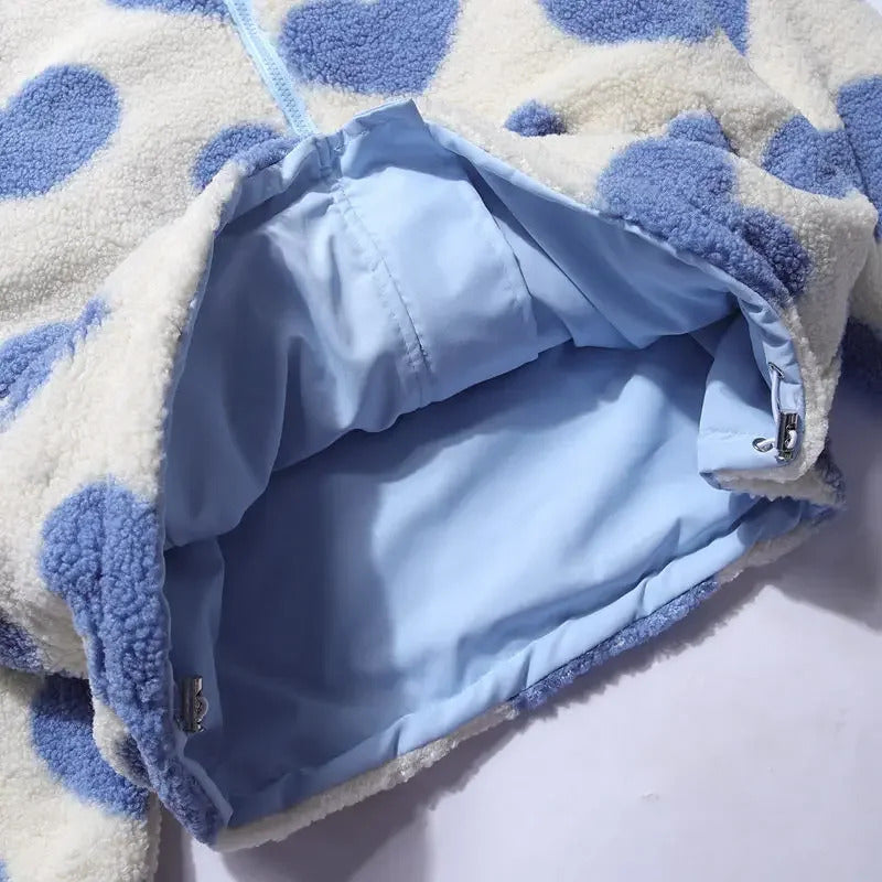 Daria™ | Reversible heart-pattern jacket