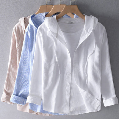 Celest | Lightweight Hooded Blouse