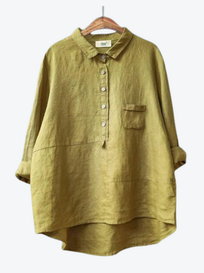 Rhea | Women's Linen Long Sleeve Shirt