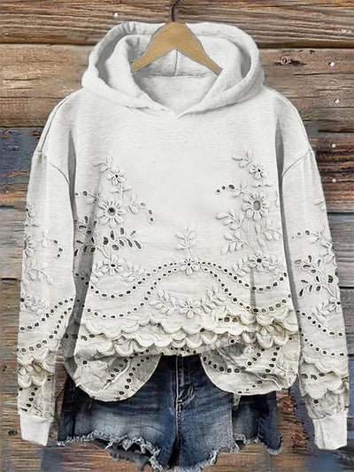 Linda | Sweater with Lace Details