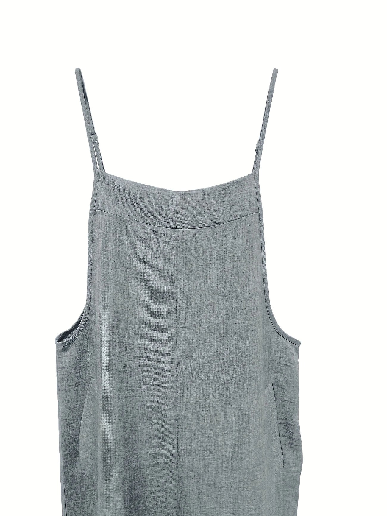 Annia | Casual Wide Leg Overalls With Pockets