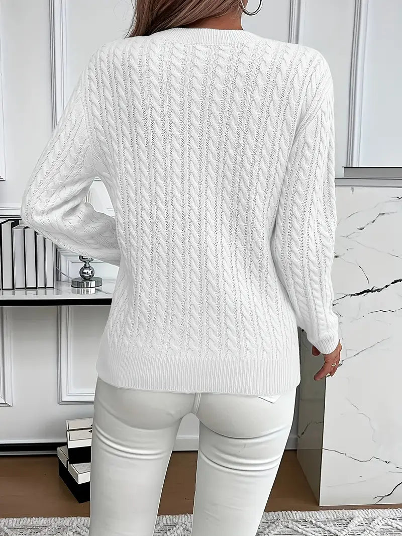Bernila | Ladies' Cable Knit Jumper