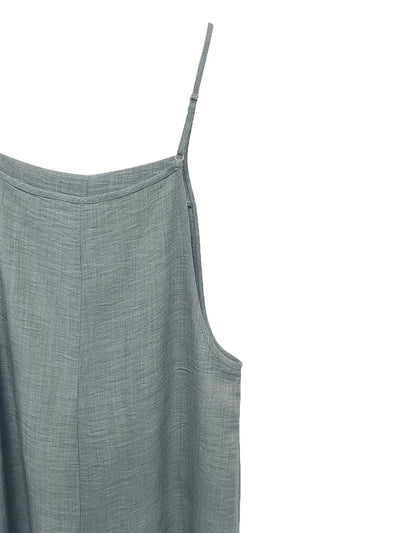 Annia | Casual Wide Leg Overalls With Pockets