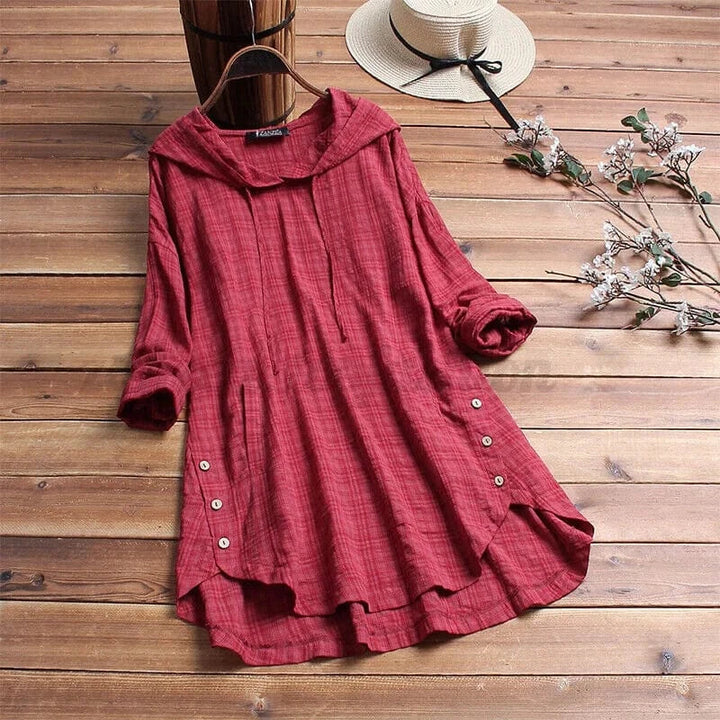 Grandia | Linen Tunic Hoodie
