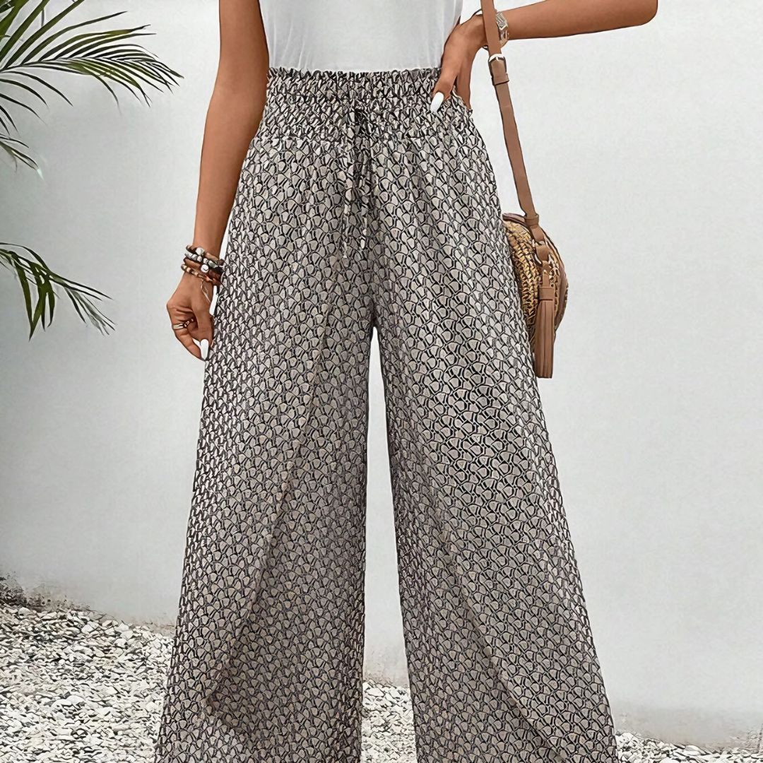 Sahara  | Drift Printed Palazzo Trousers