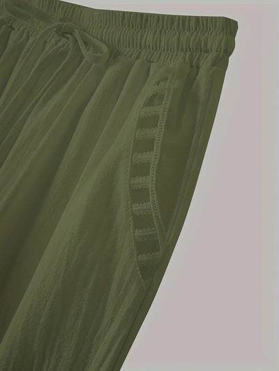 Tracey | Contrast Trim Cropped Pants