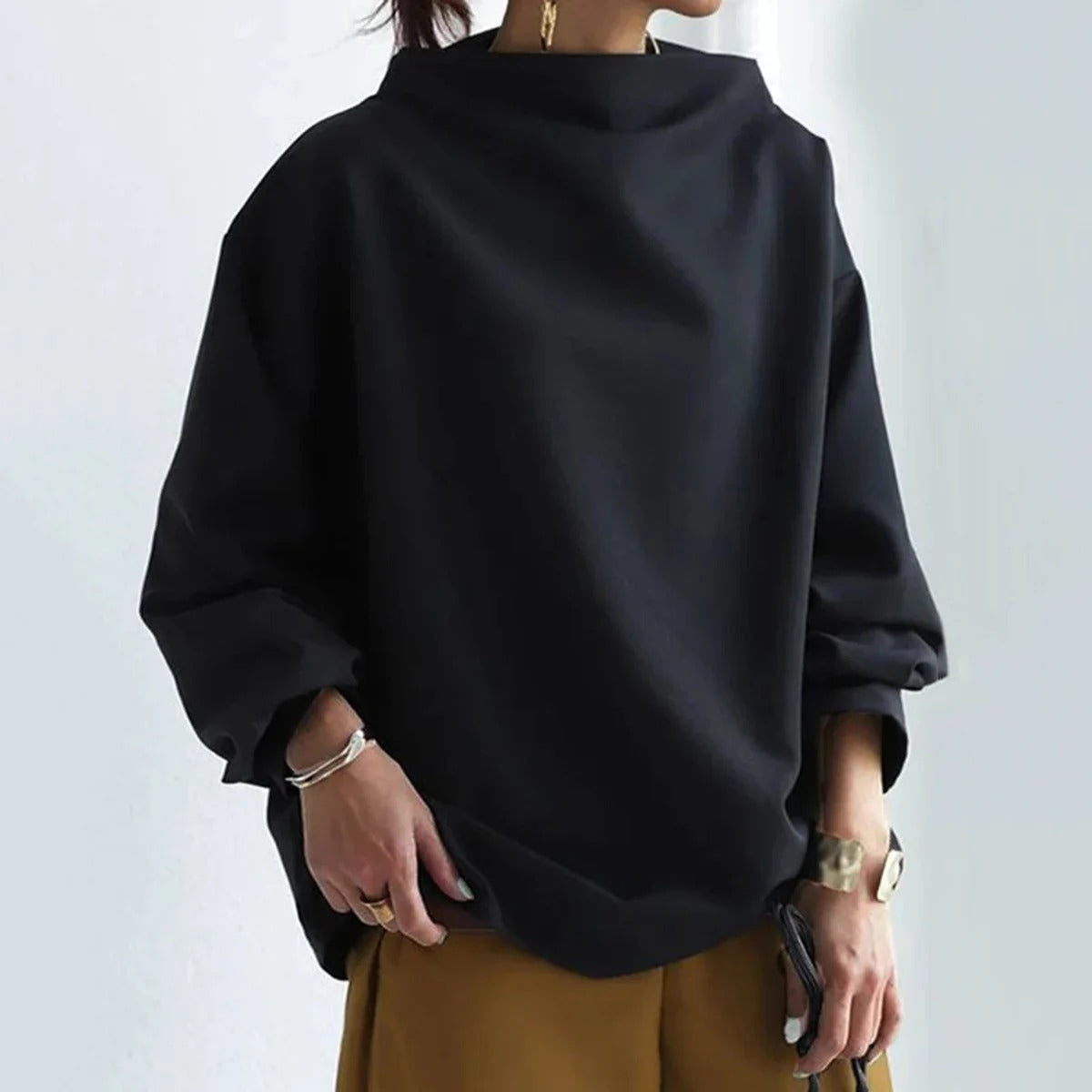 Maddy | High Neck Pullover