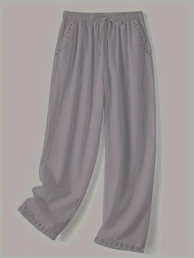 Tracey | Contrast Trim Cropped Pants