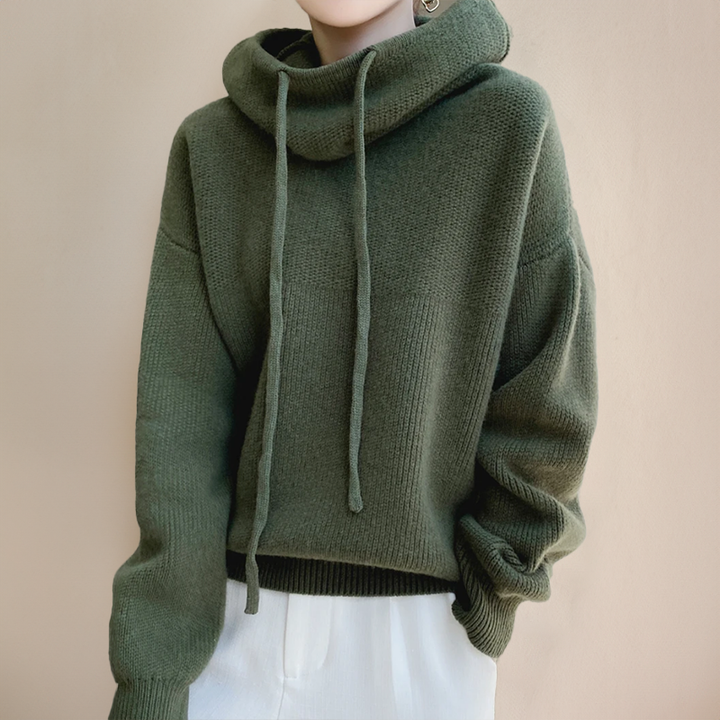 TIARNI | Cowl Neck Hoodie