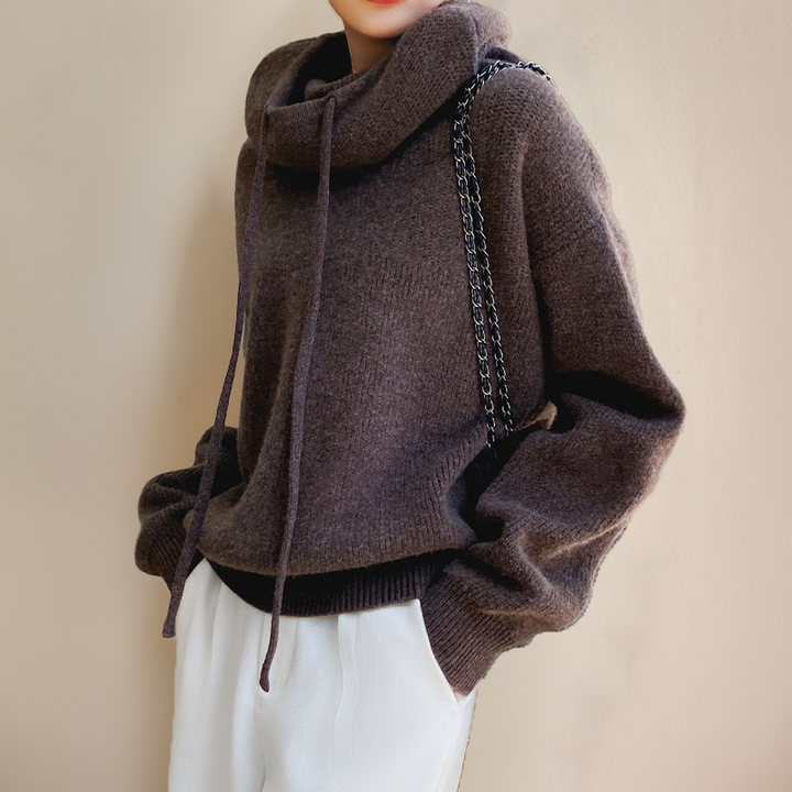 TIARNI | Cowl Neck Hoodie