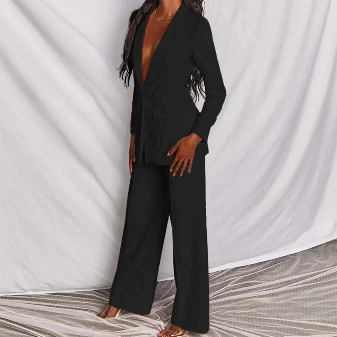 Meghan | Tailored Blazer & Wide-Leg Trousers