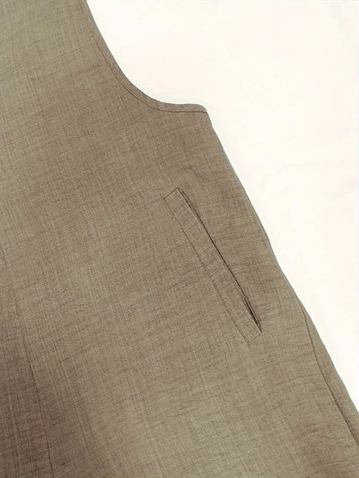 Annia | Casual Wide Leg Overalls With Pockets