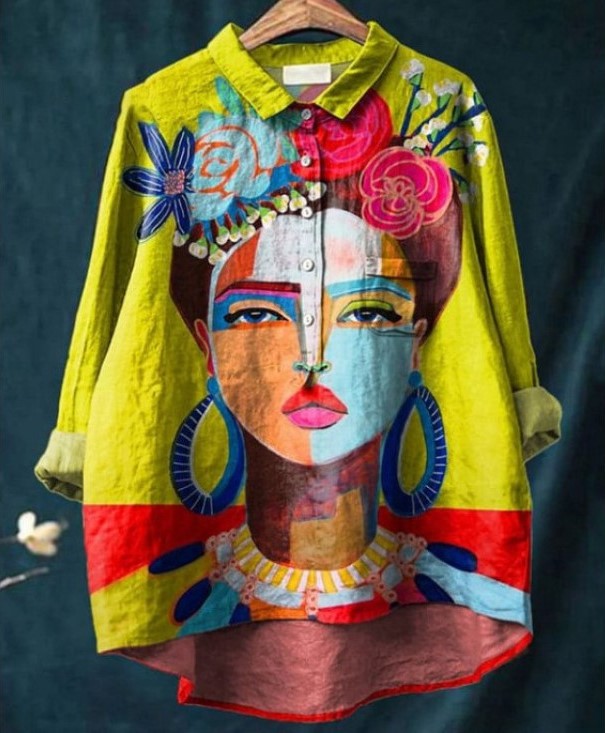 Freda Oil Painting  Shirt