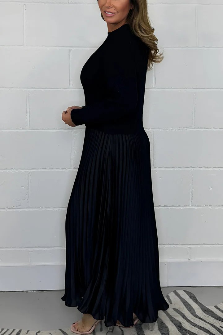 SOPHIA™ | Knit Jumper & Pleated Satin Skirt
